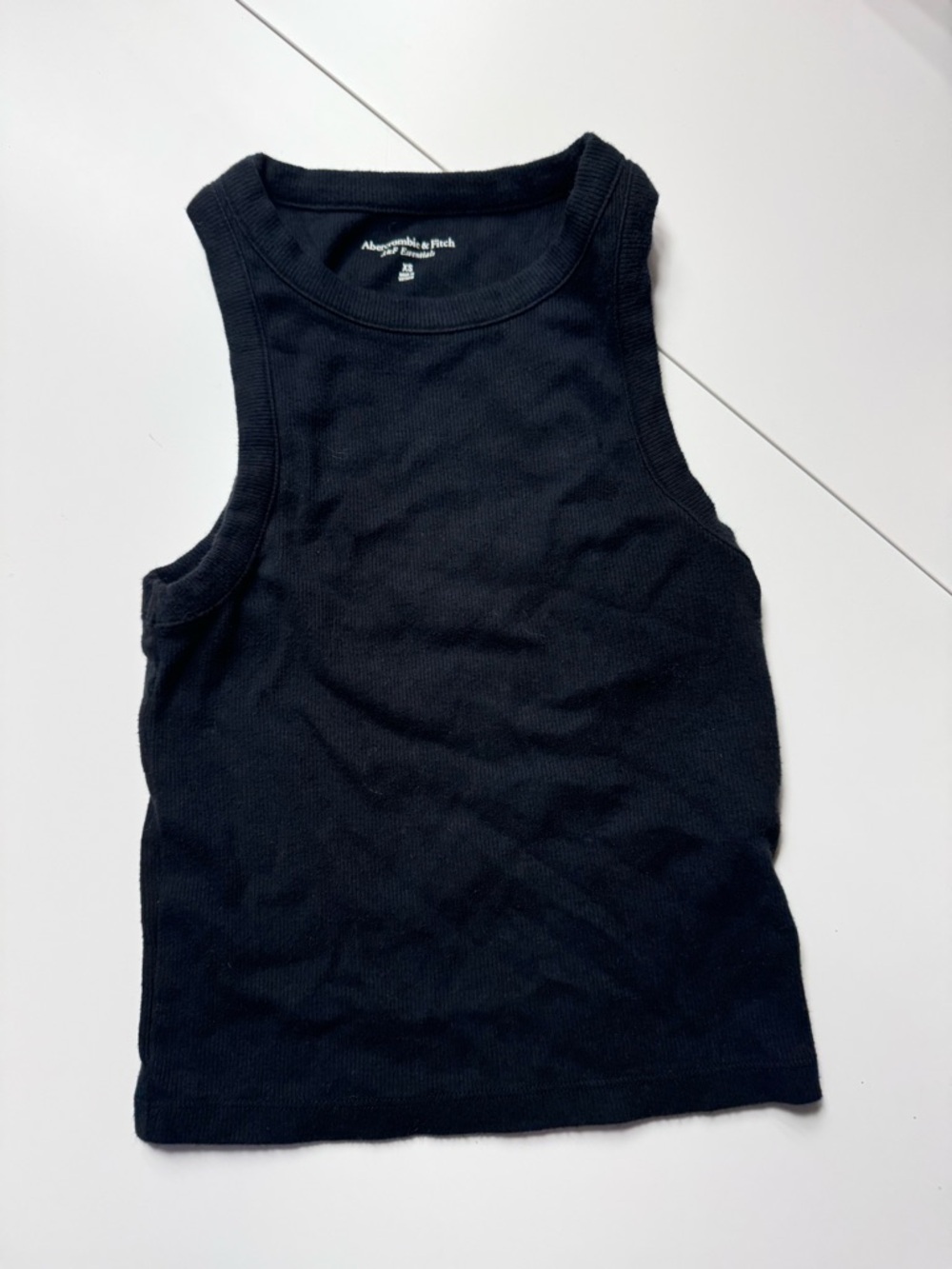 Abercrombie & Fitch Black Ribbed Tank - Slim Fit